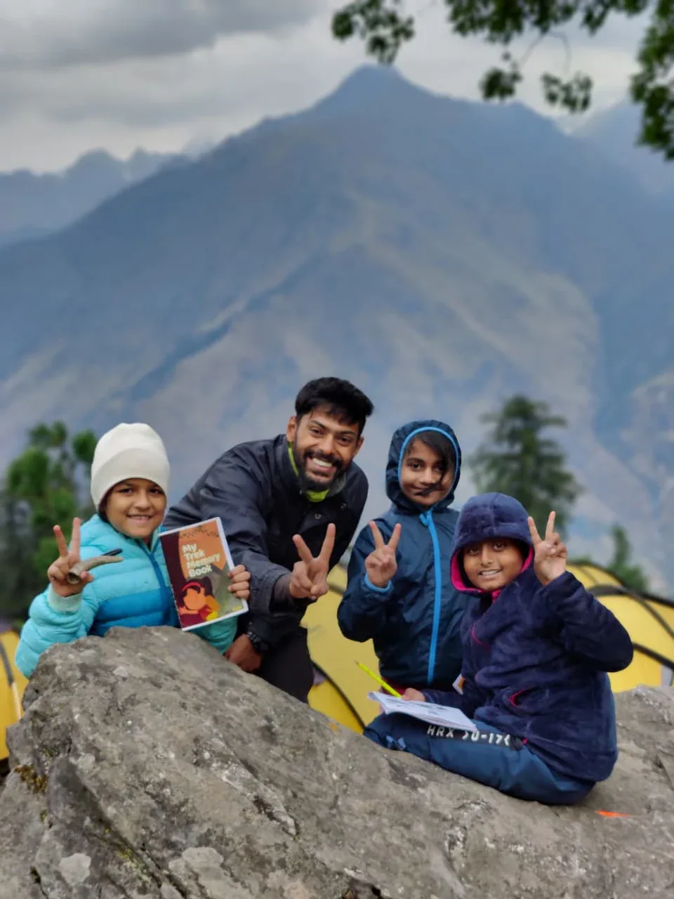 Students outdoors on a skills and leisure journey