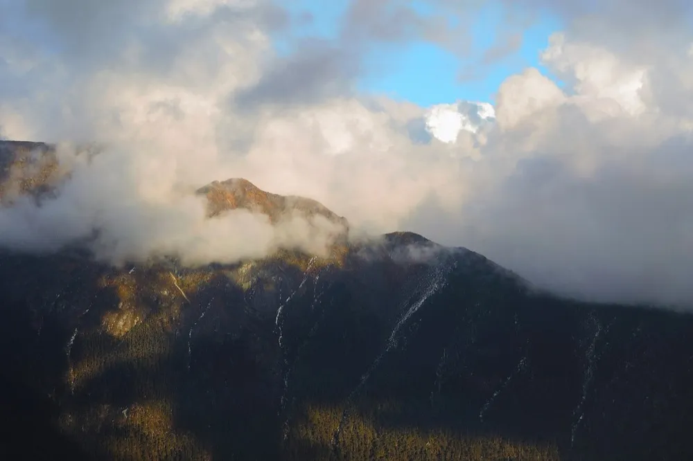 Mountain landscape at Sela Pass, Arunachal Pradesh
