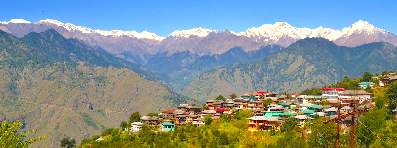 Sarahan village town view, Himachal Pradesh