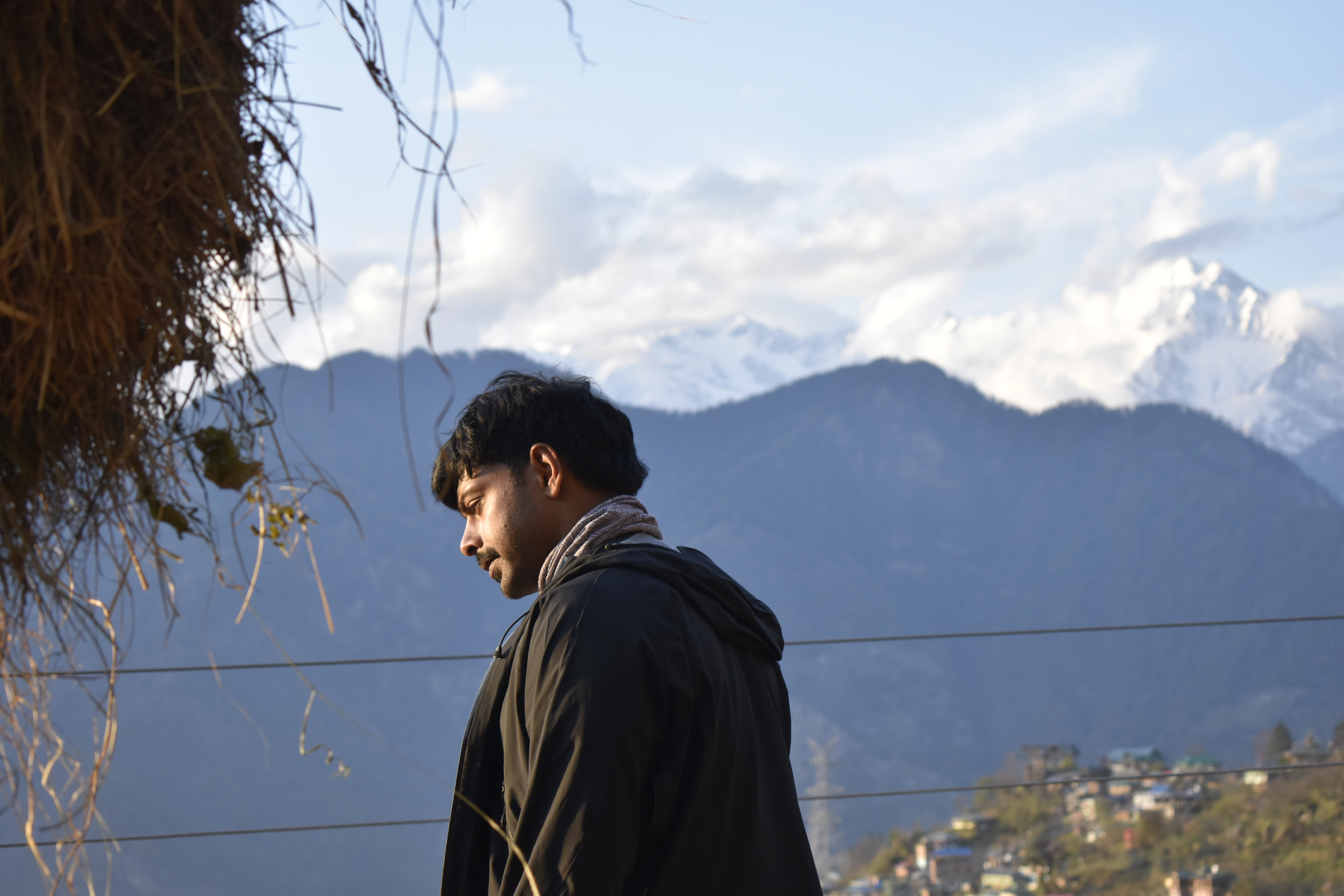 Himalayan village scene along the journey
